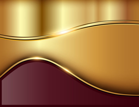 Abstract business background, elegant crimson gold
