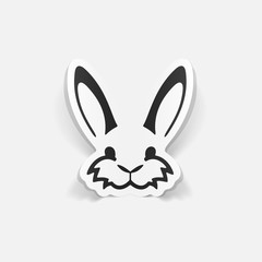 realistic design element: easter rabbit