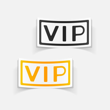 realistic design element: vip
