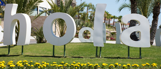 Large letters of the word Hello © Maks Nevs