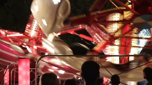 carousel lights at night