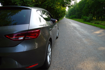  car and on the road