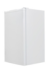 White refrigerator isolated on white background