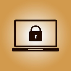 Internet security concept  icon. Identification and protection symbol.