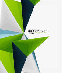 3d triangle polygonal abstract vector