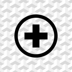 plus icon stock vector illustration flat design