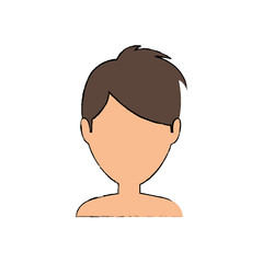 Young man profile icon vector illustration graphic design