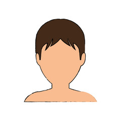 Young man profile icon vector illustration graphic design