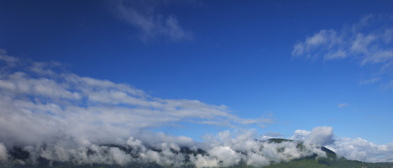 Fototapeta na wymiar Clouds and Mountains
