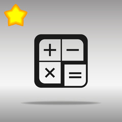 calculator icon, vector illustration. Flat design style