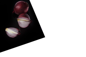 Oniono n Black Sheet Isolated on white