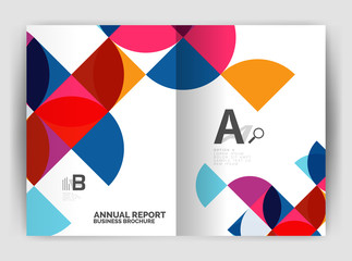 Obraz premium Abstract circle design business annual report print template
