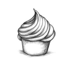 Einfacher Cupcake