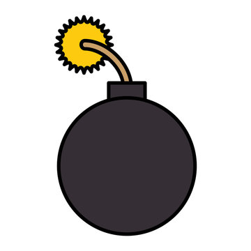 boom explosive isolated icon vector illustration design