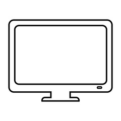 computer desktop isolated icon vector illustration design