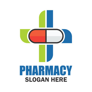 medical, pharmacy logo with text space for your slogan / tag line, vector illustration