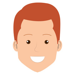 young man head avatar vector illustration design
