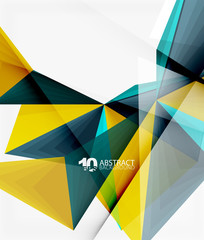3d triangle polygonal abstract vector