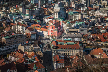 Fototapeta na wymiar City of Ljubljana