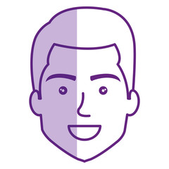 young man head avatar vector illustration design