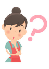 主婦　疑問　上半身