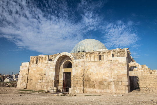 The Umayyad Mosque at the Citadel in Amman Jordan