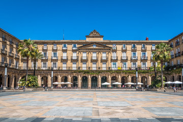Fototapeta na wymiar Plaza Barria in Bilbao Spain