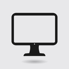 Ð¡omputer display sign icon. Flat design style.