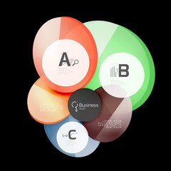 Geometrical abstract infographics banner template