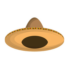 mexican hat isolated icon vector illustration design