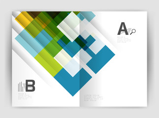 Square design corporate business flyer