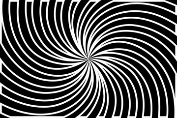 Striped black and white abstract background