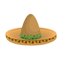 mexican hat isolated icon vector illustration design
