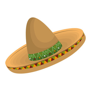 mexican hat isolated icon vector illustration design