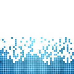 abstract vector square pixel mosaic background