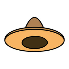 mexican hat isolated icon vector illustration design