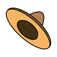 mexican hat isolated icon vector illustration design