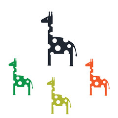 Giraffe simple icon