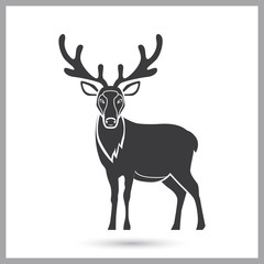 Reindeer simple icon for web and mobile design