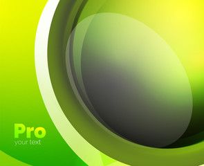 Shiny wave, glass futuristic hi-tech design. Vector abstract background