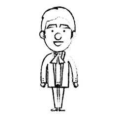 Mexican mariachi avatar character vector illustration design