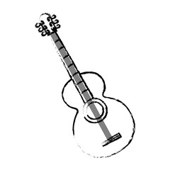 Fototapeta premium guitar instrument isolated icon vector illustration design