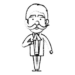 Mexican mariachi avatar character vector illustration design