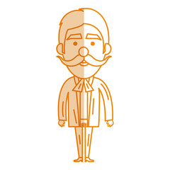 Mexican mariachi avatar character vector illustration design