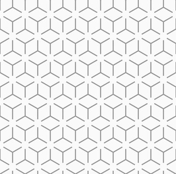 Seamless gray pattern_Geometric honeycomb structure #Vector graphics 