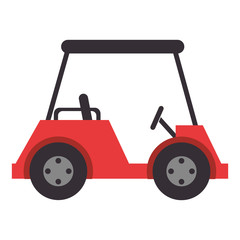 golf car isolated icon vector illustration design