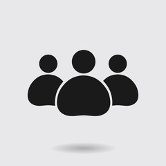 Team work  icon. Office workers and business team.