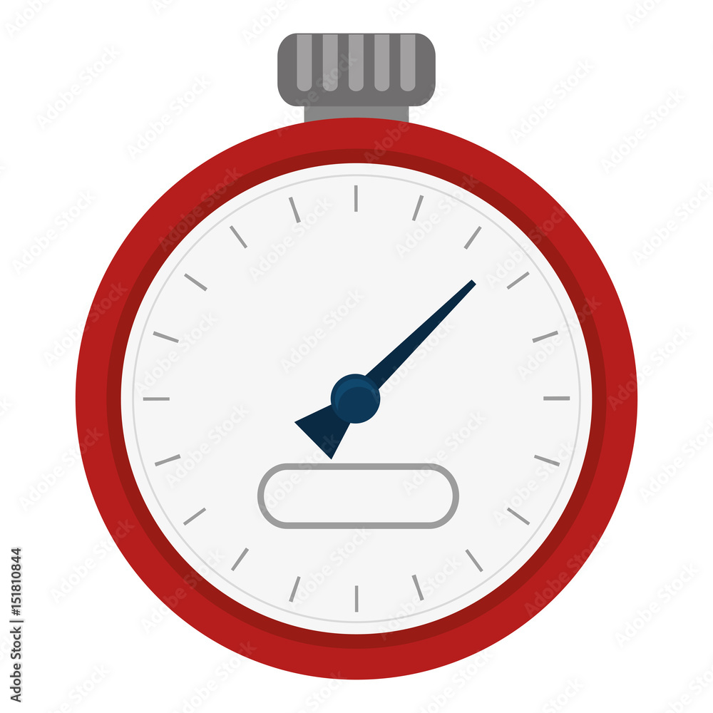 Poster chronometer device isolated icon vector illustration design