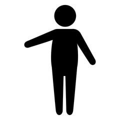 human figure silhouette icon vector illustration design