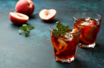Peach ice tea